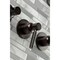 Kingston Brass Tub and Shower Faucet, Oil Rubbed Bronze, Wall Mount KBX8135DKL - alternate 2